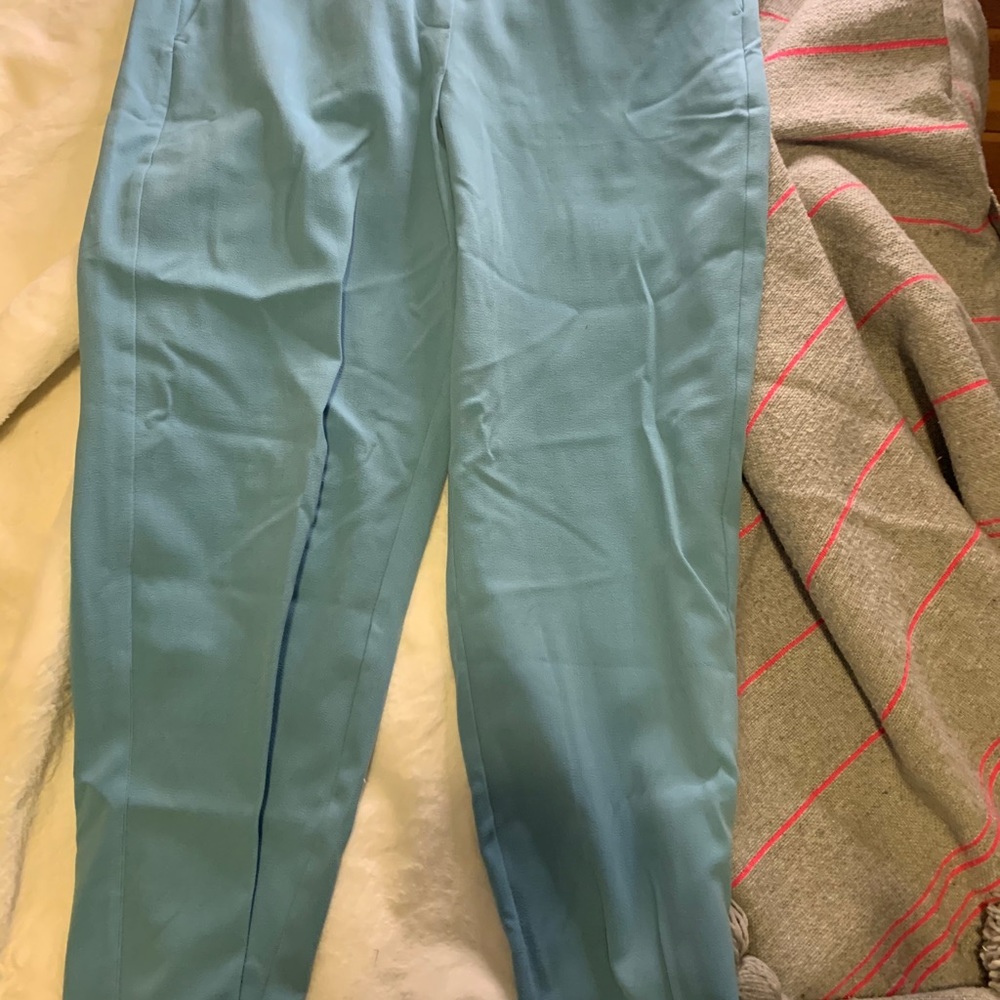 J.Crew factory Jamie pants in powder blue.